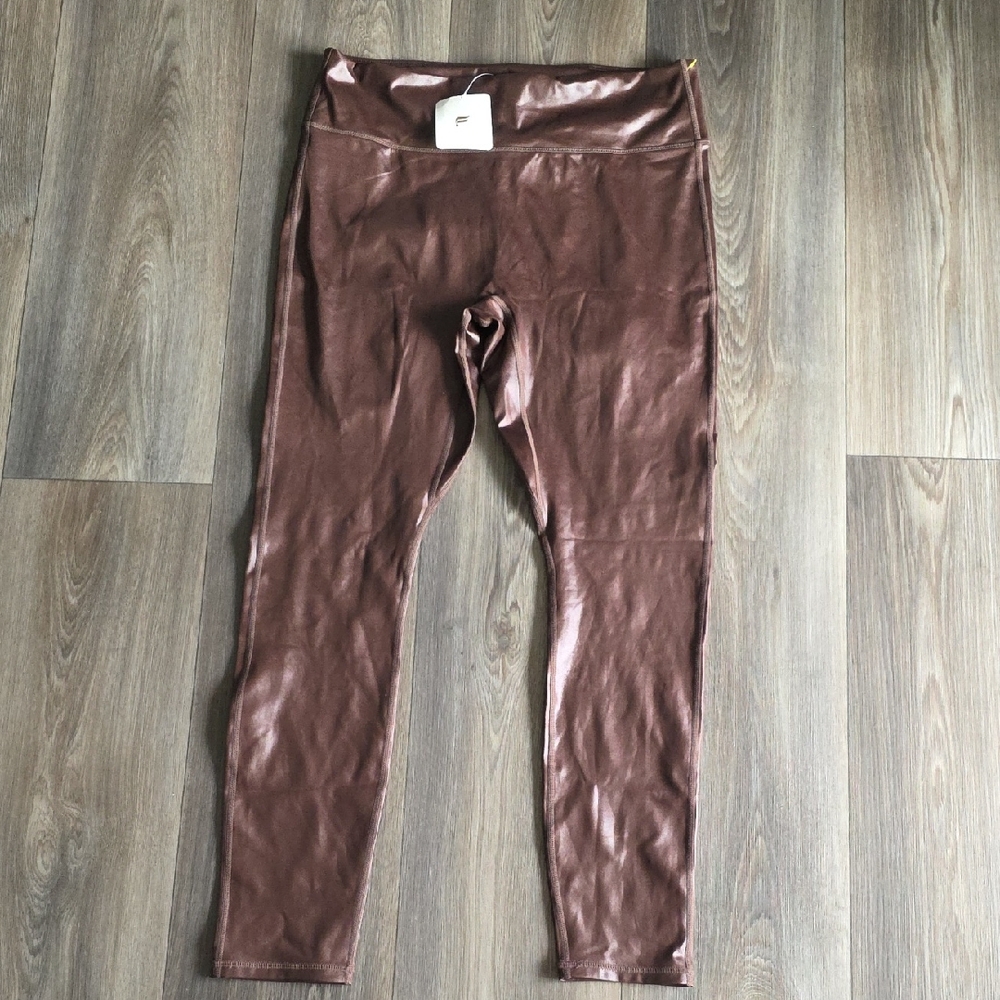 Fabletics Shiny Brown Leggings
